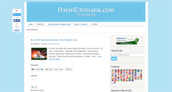 Desktop Screenshot of davidunthank.com